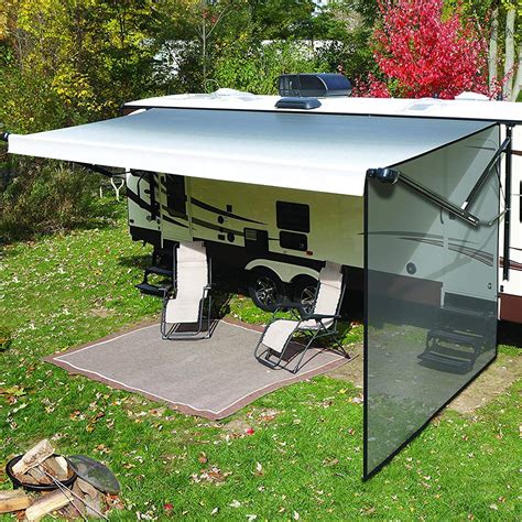 attached screen to awning on rv